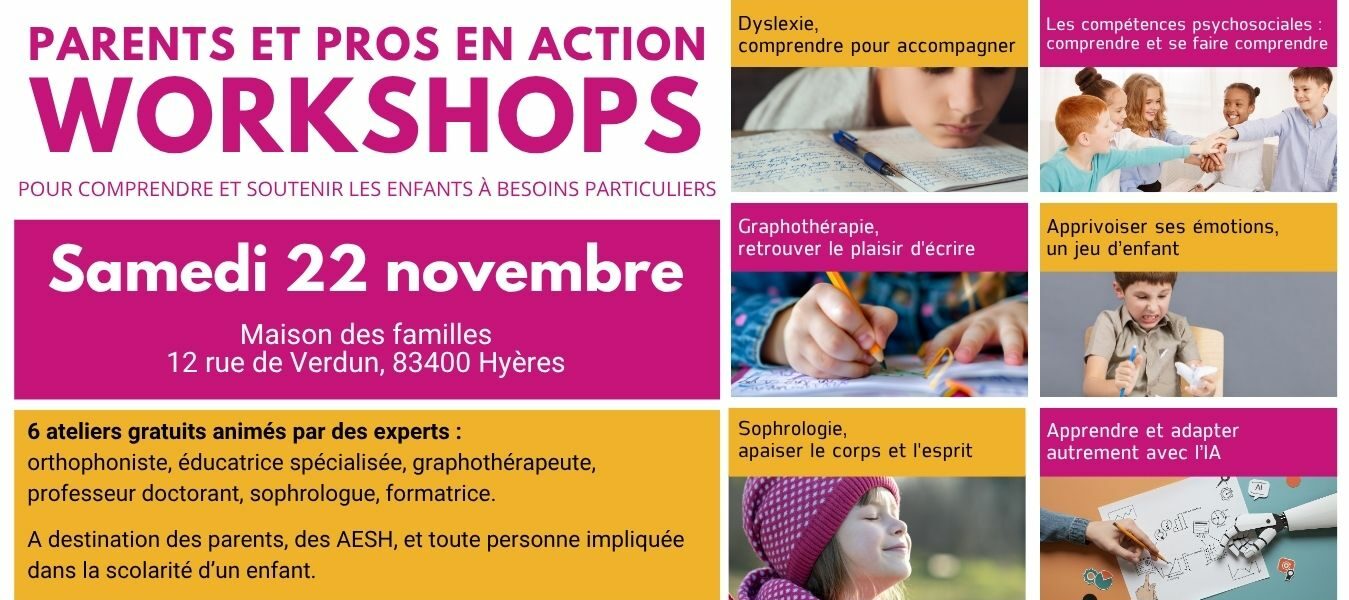 Entête Workshops du 22 novembre 2025