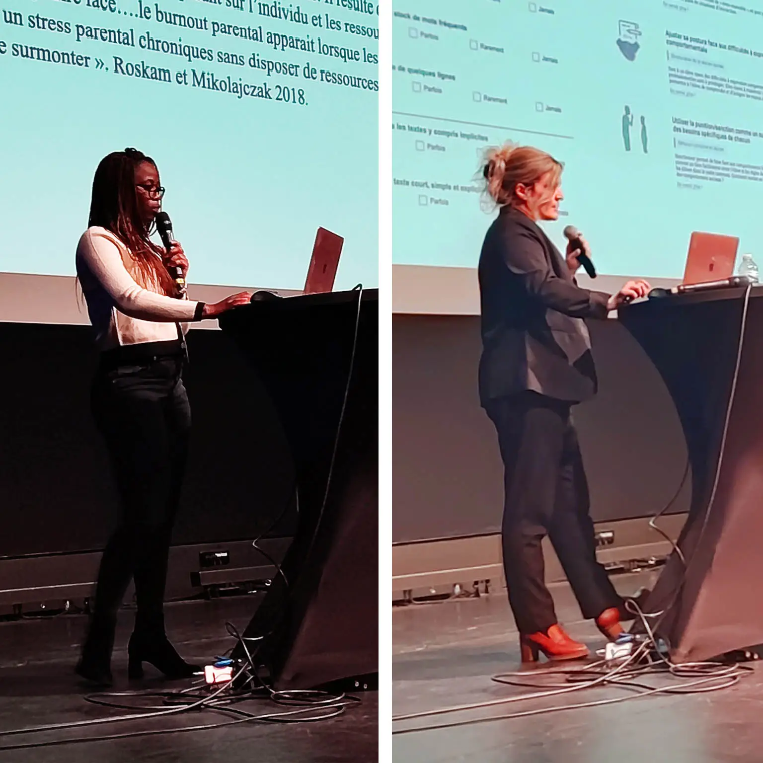 Ornella Avôme Bikegne et Aurèle Maurez.