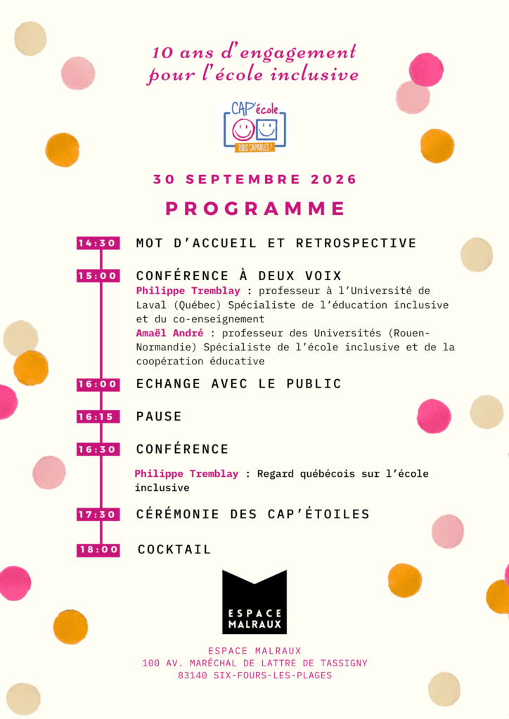 Programme journée de 10 ans